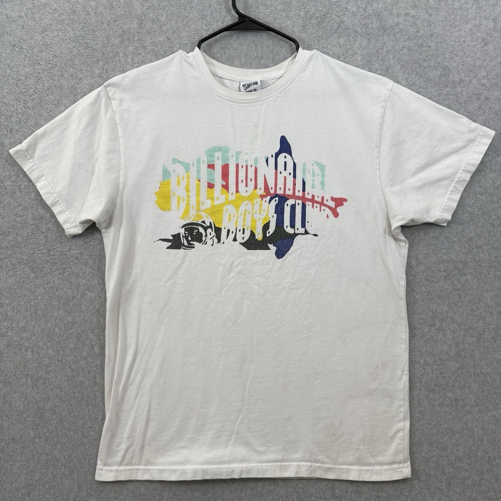 Billionaire Boys Club T-shirt Men's Xl White Multi Camo Arch Logo Crew Neck Tee